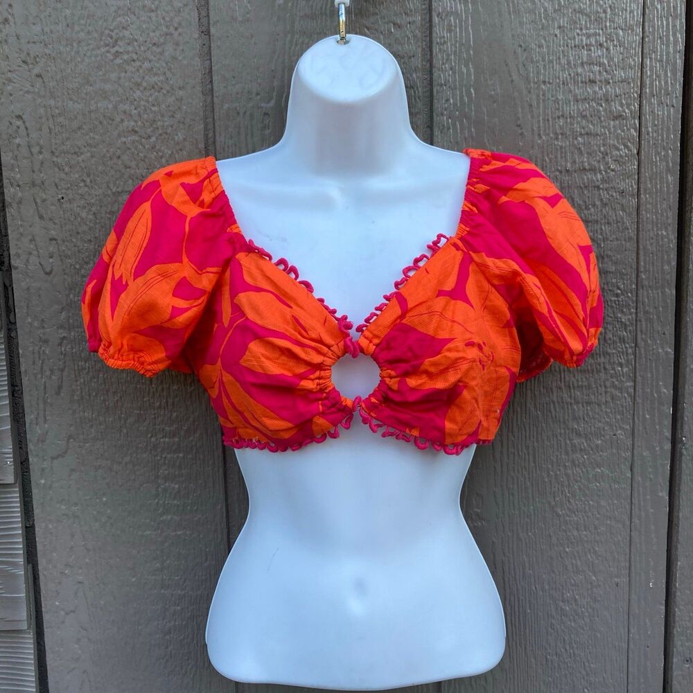 New gianni bini ruby org top women’s size small. Orange and pink summer